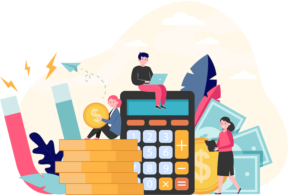 Financial services illustration